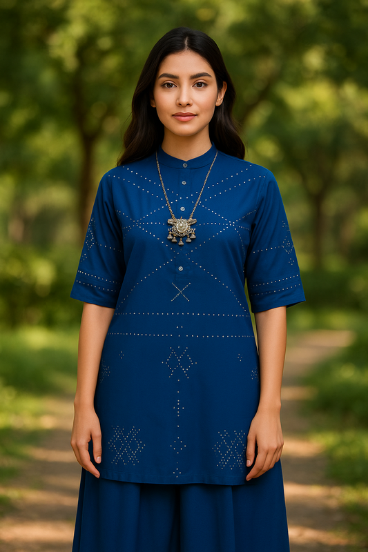 Silk Kurti Palazzo