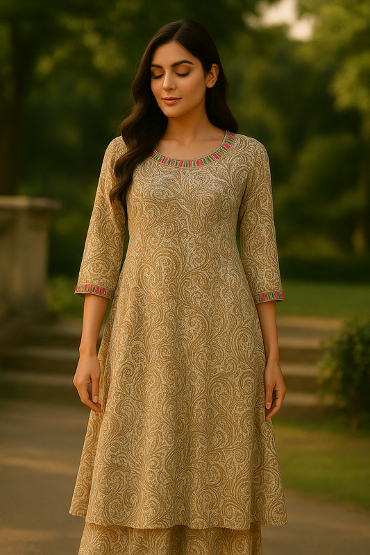 Mirror Work Modal Cotton Dress