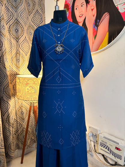 Silk Kurti Palazzo